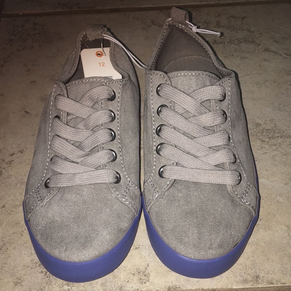 Gray suede tennis shoes from the 2019 Gymboree spring collection